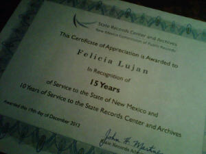 ~My Certificate of Appreciation~